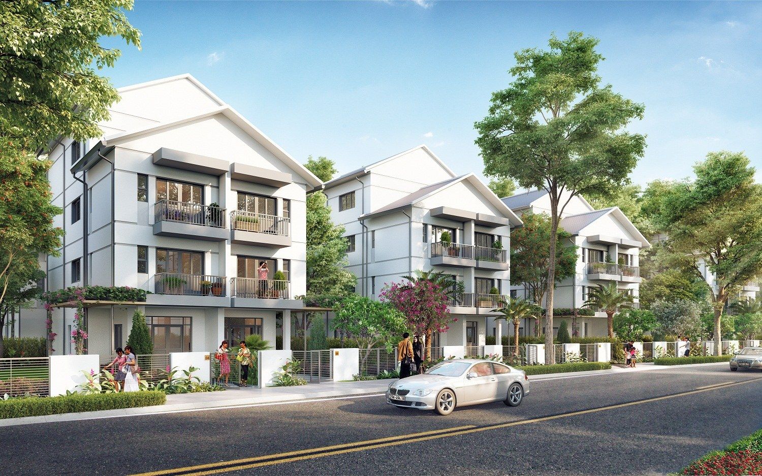 Bán biệt thự đơn lập Đông Tứ Trạch - MT: 6m xây 3 tầng 1 tum xây thô bên trong Eldorado Riverside